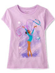 Girls Gymnast Graphic Tee