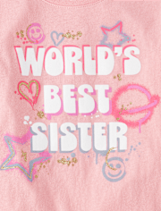 Girls Best Sister Graphic Tee