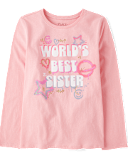 Girls Best Sister Graphic Tee