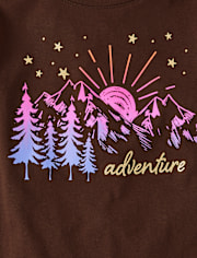Girls Adventure Mountains Graphic Tee