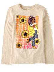 Niña Girasol Niña Camisetas estampadas