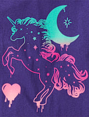 Camisetas estampadas Niña Unicornio