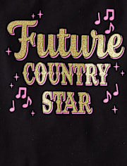 Baby And Toddler Girls Country Star Graphic Tee