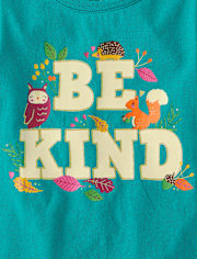 Baby And Toddler Girls Be Kind Graphic Tee