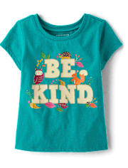 Baby And Toddler Girls Be Kind Graphic Tee