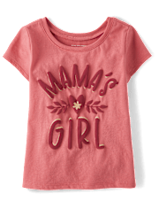 Baby And Niños pequeños Niña Mama's Niña Camisetas estampadas