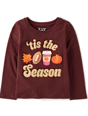 Baby And Toddler Girls 'Tis The Season Graphic Tee