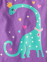 Baby And Toddler Girls Dino Graphic Tee