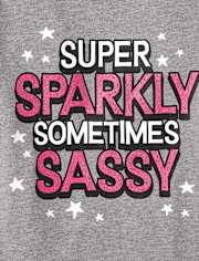 Camiseta con gráfico Sassy para bebés y niñas pequeñas