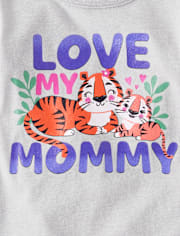 Baby And Toddler Girls Tiger Graphic Tee