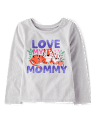 Baby And Toddler Girls Tiger Graphic Tee