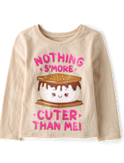 Baby And Toddler Girls S'more Cuter Graphic Tee