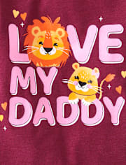 Baby And Toddler Girls Lion Graphic Tee