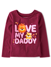 Baby And Toddler Girls Lion Graphic Tee