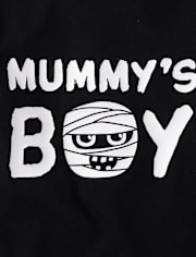Baby And Toddler Boys Glow Mummy's Boy Graphic Tee