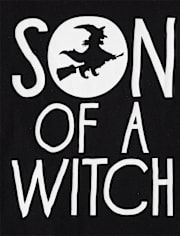 Baby And Toddler Boys Glow Son Of A Witch Graphic Tee
