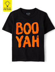 Baby And Toddler Boys Glow Boo Yah Graphic Tee