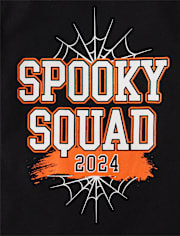 Unisex Baby And Toddler Matching Family Glow Spooky Squad 2024 Graphic Tee