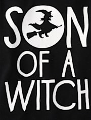 Baby And Toddler Boys Glow Son Of A Witch Graphic Tee