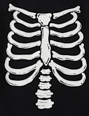 Unisex Baby And Toddler Matching Family Glow Skeleton Graphic Tee