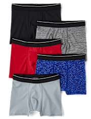 Boys Performance Boxer Brief Underwear 5-Pack