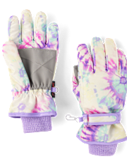 Girls Print Ski Gloves