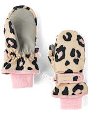 Toddler Girls Print Ski Mittens