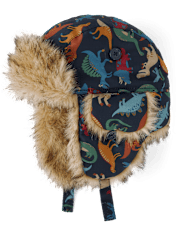 Toddler Boys Dino Trapper Hat