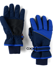Boys Colorblock Ski Gloves