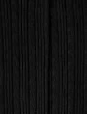 Girls Cable Knit Tights 2-Pack