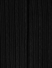 Girls Cable Knit Tights 2-Pack