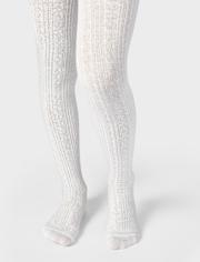 Girls Cable Knit Tights 2-Pack