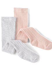 bébé et tout-petit, fille tricot câblé Collants 2-Pack
