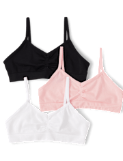 Lot de 3 brassières sans coutures pour filles