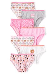 Toddler Girls Cat Underwear 7-Pack