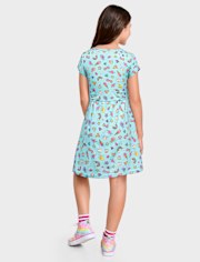 Vestido diario para niñas Doodle