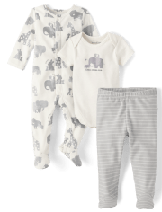 Unisex Baby Animal Take Me Home 3-Piece Set