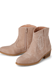 Botines de vaquera cosidos para niñas