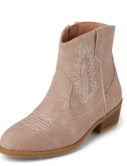 Botines de vaquera cosidos para niñas