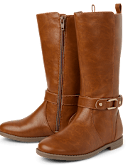 Bottes hautes à boucle pour filles