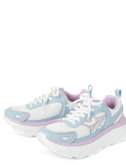 Girls Colorblock Star Running Sneakers