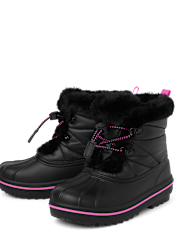 Girls Lace Up All Weather Boots