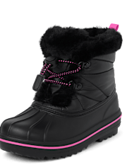 Girls Lace Up All Weather Boots