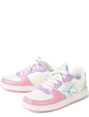 Girls Star Colorblock Low Top Sneakers