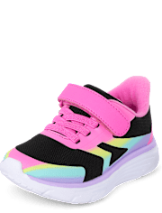 Toddler Girls Rainbow Ombre Running Sneakers