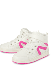 Zapatillas altas con bloques de color para niñas