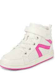 Zapatillas altas con bloques de color para niñas