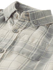 Baby Boys Dad And Me Plaid 2-Piece Outfit Set