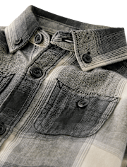Baby Boys Plaid 2-Piece Outfit Set