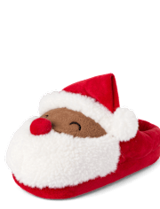 Unisex Kids Matching Family Santa Slippers